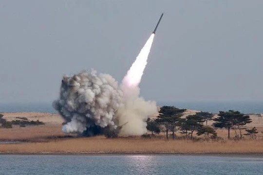 Một vụ phóng tên lửa của Triều Tiên