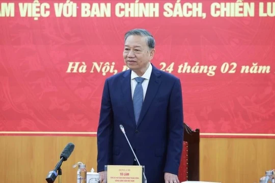 Tổng Bí thư làm việc với Ban Chính sách, chiến lược TW về mục tiêu tăng trưởng