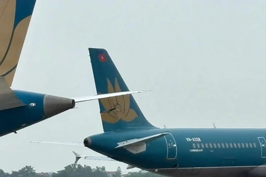 Cục Hàng không lập tổ điều tra vụ hai máy bay va chạm tại Sân bay Nội Bài