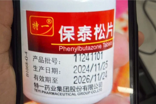 Cảnh báo khẩn: Tử vong do dùng thuốc đã bị cấm 25 năm Phenylbutazone trị đau khớp