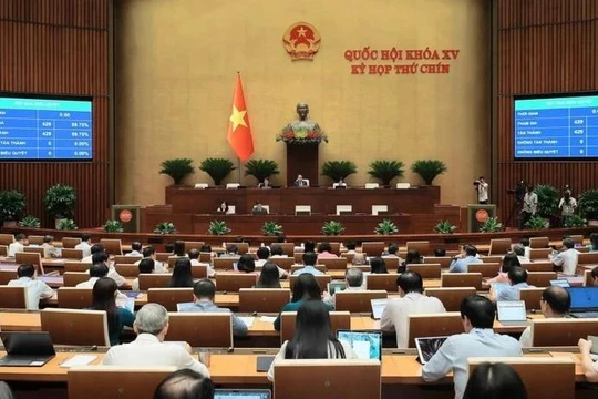 Kỳ họp thứ 9, Quốc hội Khóa XV. (Ảnh: An Đăng/TTXVN).