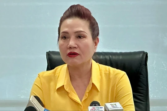 Bà Lê Thúy Hằng khi còn công tác tại SJC.