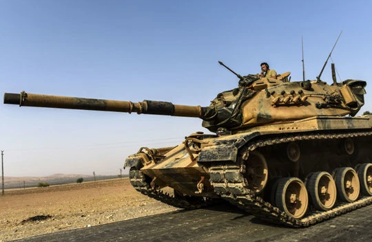 Xe tăng quân đội Thổ Nhĩ Kỳ ở Syria - (Nguồn Internet)