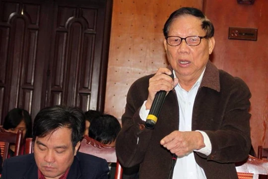 Nguyên Bộ trưởng Lê Huy Ngọ: "Điện, đường, trường, trạm... cần thiết cho nông thôn mới". Ảnh: CHÂN LUẬN