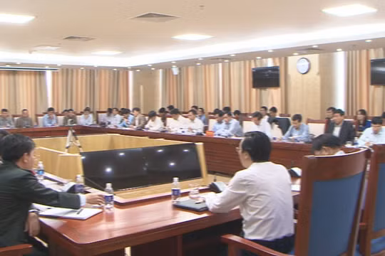 Thanh tra Bộ Kế hoạch đầu tư đã có buổi làm việc với UBND tỉnh Nghệ An- (Ảnh: Truyền hình Nghệ An).