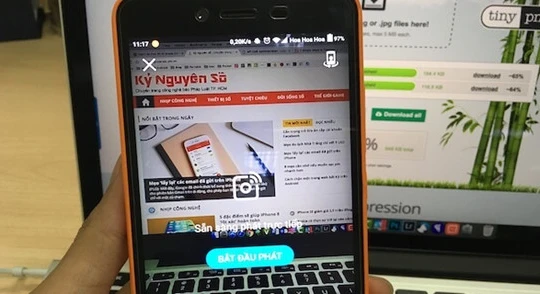 Phát video trực tiếp trên Zalo. Ảnh: MINH HOÀNG