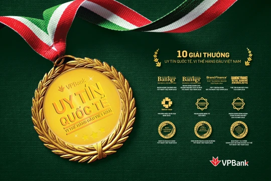 VPBank đạt 10 giải thưởng và chứng nhận trong năm 2016