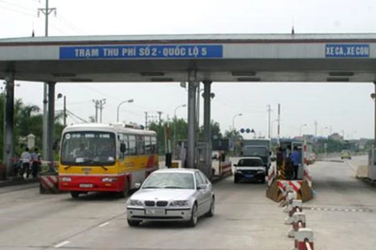 Trạm thu phí trên Quốc lộ 5 - (Nguồn Internet)
