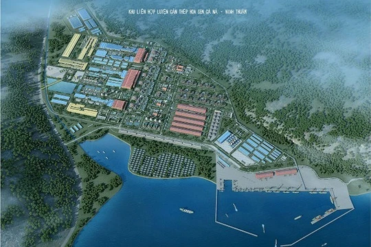 Phối cảnh Khu liên hợp luyện, cán thép Cà Ná - Ninh Thuận