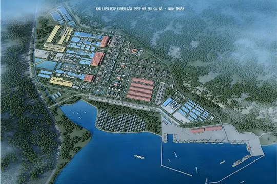 Phối cảnh Khu liên hợp luyện, cán thép Cà Ná - Ninh Thuận