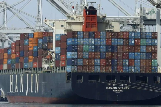 Tàu vận chuyển container của Hanjin - (Nguồn Internet)