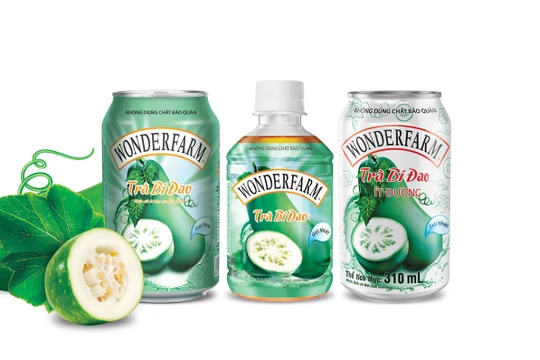 Trà bí đao Wonderfarm, sản phẩm nổi bật của Công ty cổ phần thực phẩm Quốc tế.