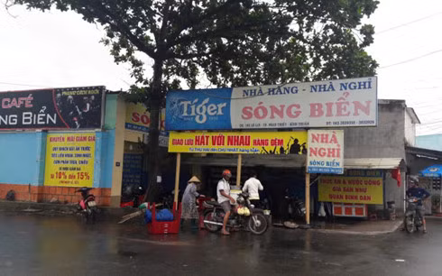 Nhà hàng Sóng Biển, nơi xảy ra vụ việc