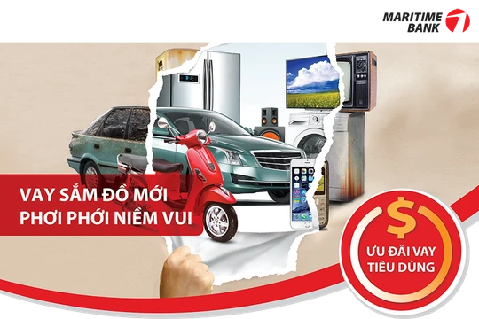 Maritime Bank dành nhiều ưu đãi hấp dẫn cho vay tiêu dùng dịp cuối năm