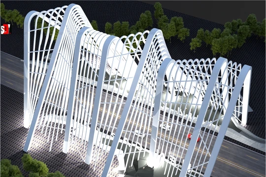 Phối cảnh của Cổng tỉnh Quảng Ninh - (Nguồn Internet)