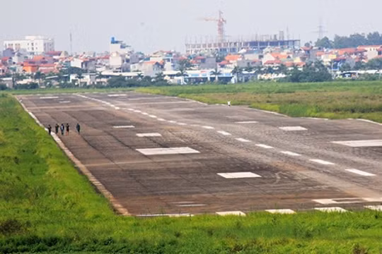 Toàn bộ diện tích Sân bay Gia Lâm rộng khoảng 302,61 ha- (Ảnh: Internet).
