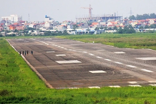 Toàn bộ diện tích Sân bay Gia Lâm rộng khoảng 302,61 ha- (Ảnh: Internet).