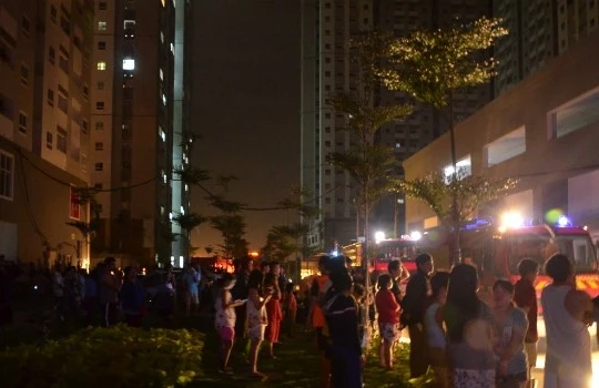Cháy khu chung cư HQ Plaza, TP. HCM - (Nguồn Intenet)