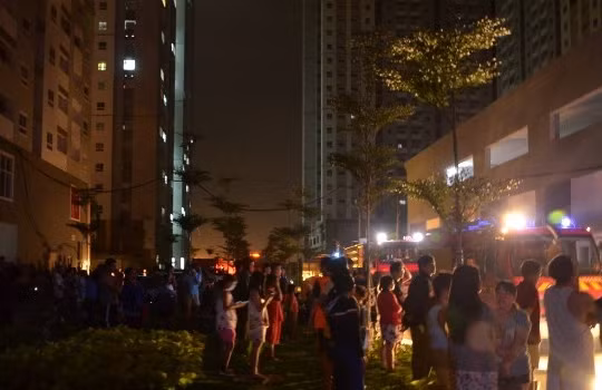 Cháy khu chung cư HQ Plaza, TP. HCM - (Nguồn Intenet)