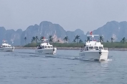 Xuồng tuần tra cao tốc MS-50S đóng mới theo công nghệ Việt Nam- (Ảnh: Công an nhân dân).