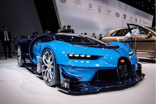 Siêu xe Bugatti có khả năng tự biến đổi thành nhiều màu khác nhau.