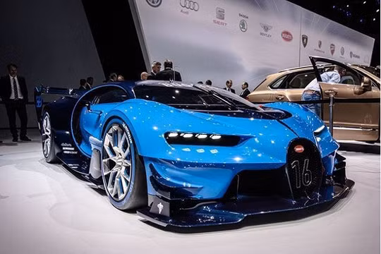Siêu xe Bugatti có khả năng tự biến đổi thành nhiều màu khác nhau.