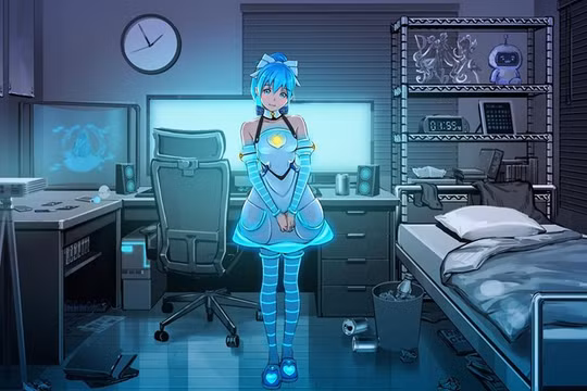 Azuma Hikari,- cô gái hoạt hình nổi ba chiều holographic
