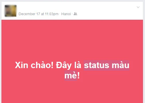 Trên Facebook mấy ngày nay chúng ta đã có thể thấy lác đác những "status màu mè" xuất hiện.