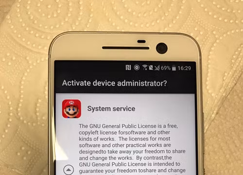 Một ứng dụng giả mạo tựa game Super Mario Run trên Android