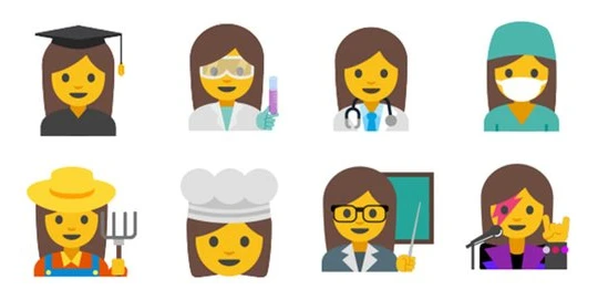 Phiên bản sơ bộ của biểu tượng được công ty giới thiệu trong sự kiện "Unicode Consortium".