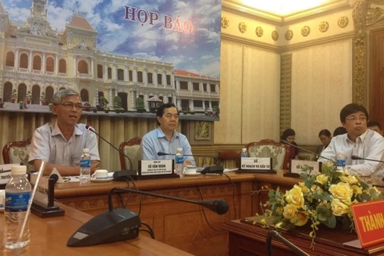 Đại diện Công an TP HCM vắng mặt trong cuộc họp báo mà nội dung chủ yếu xoay quanh vụ án quán cà phê Xin Chào. Ảnh: Hà Hương