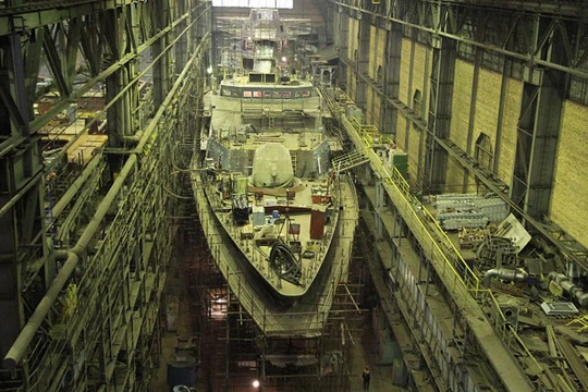 Tàu tuần biên mới nhất của Nga sẽ chạy bằng động cơ Nga