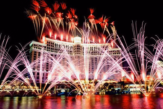 Tiệc năm mới tưng bừng tại Las Vegas (Mỹ)