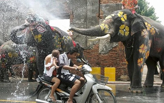 Kỳ thú lễ hội Lễ hội Songkran - Thái Lan