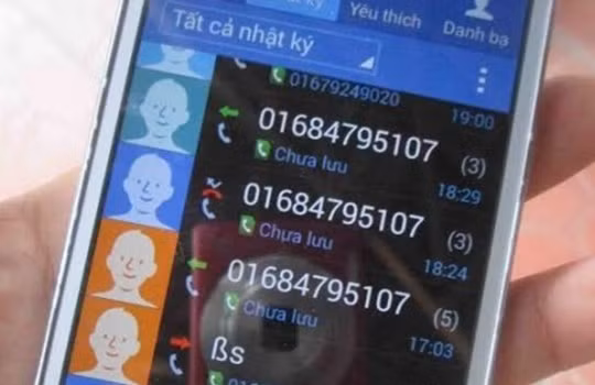 Số thuê bao 01684795107 liên tục điện thoại cho chị T. để giăng bẫy.