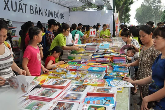 Ngày sách VN ở Hà Nội năm 2015. -Ảnh tư liệu TT.