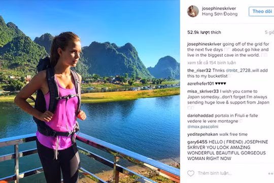 Người đẹp cho biết cô chuẩn bị khám phá Sơn Đoòng, hang động lớn nhất thế giới.