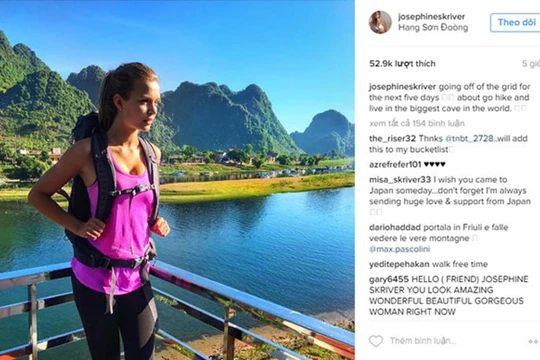 Người đẹp cho biết cô chuẩn bị khám phá Sơn Đoòng, hang động lớn nhất thế giới.