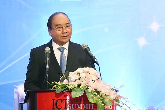 Thủ tướng Nguyễn Xuân Phúc phát biểu. Ảnh: Thống Nhất/TTXVN