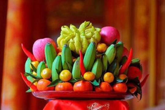 Độc đáo mâm ngũ quả phong cách 3 miền