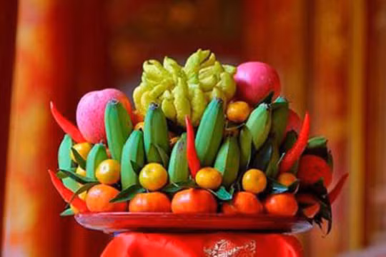 Độc đáo mâm ngũ quả phong cách 3 miền