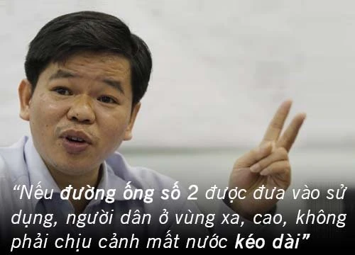 Đường ống nước sông Đà 2 quan trọng như thế nào?