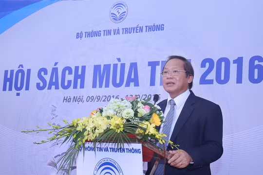  Bộ trưởng Bộ TT&TT Trương Minh Tuấn phát biểu tại Lễ khai mạc. Ảnh: Đức Huy