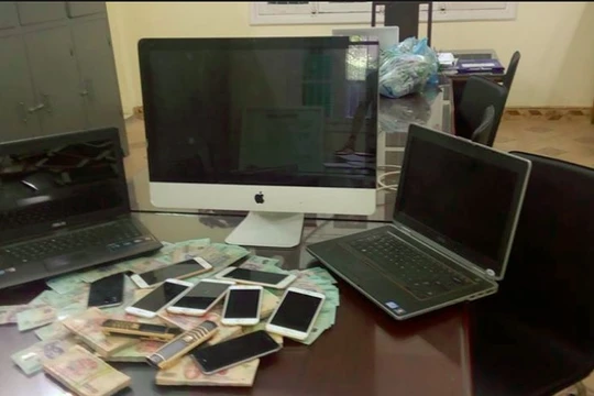Toàn bộ tang vật mà cơ quan điều tra thu giữ được có giá trị lên đến hơn 720 triều đồng 