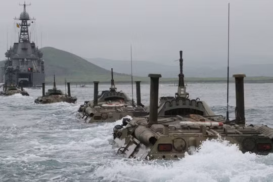 Hải quân Nga tập trận trong vùng biển Nhật Bản