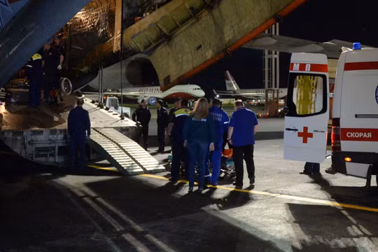 25 bệnh nhi nặng của Donbass đã đến Moskva điều trị