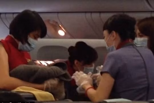 Hy hữu bé trai sinh ở độ cao 10 ngàn mét trên bầu trời Việt Nam