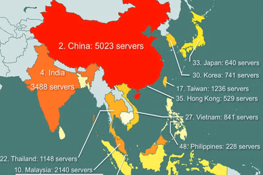Trong hơn 70.000 máy chủ Remote Desktop Protocol (RDP) bị rao bán trên thị trường chợ đen xDedic với giá chỉ 6 USD cho mỗi quyền truy cập, có 841 máy chủ ở Việt Nam.
