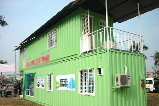 Xây nhà không móng bằng thùng container cũ