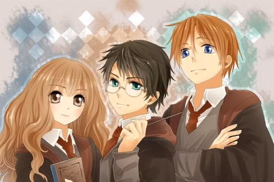 Chiêm ngưỡng các nhân vật Harry Potter phiên bản anime